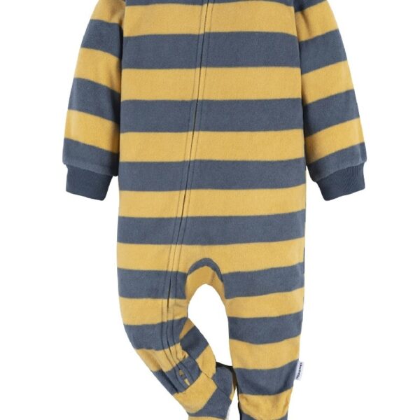 Baby and Toddler Neutral Microfleece Blanket Sleeper Pajamas, 3-Pack, Sizes 0/3M-5T