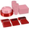 Exquisite 350 Piece Easter Plastic Disposable Party Plates & Dinnerware Combo Set