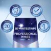 3D Whitestrips Professional White At-home Teeth Whitening Kit, 20 Treatments,20 Levels Whiter