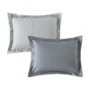 7 Piece Reversible Bed in a Bag Comforter Set with Sheets, Black, Queen