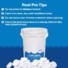 3 Inch Stabilized Chlorine Tablets for Sanitizing Swimming Pools - Individually Wrapped, Slow Dissolving - 90% Available Chlorine - Tri-Chlor - 5 Pounds LPM 12071