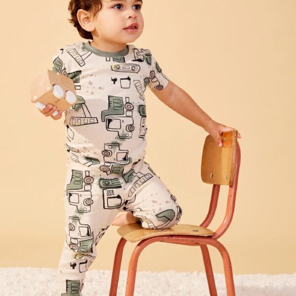 Baby & Toddler Boys 4Pc Short Sleeve Snug Fit Sleepwear, Size 9 Months-5T