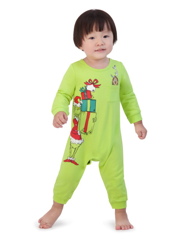 Dr.Seuss Baby Boy Grinch Printed Coverall, Sizes 0-24 Months