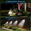 Solar Lights Outdoor, 4 Pack Waterproof LED Lights for Outdoor Decor Yard Garden Landscape Pathway