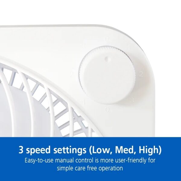 a0193b16444e4672a392b332018acb9f (2 pack) Mainstays 9-inch Box Indoor Comfort Personal AC Electric Fan, 3 Speeds, Black