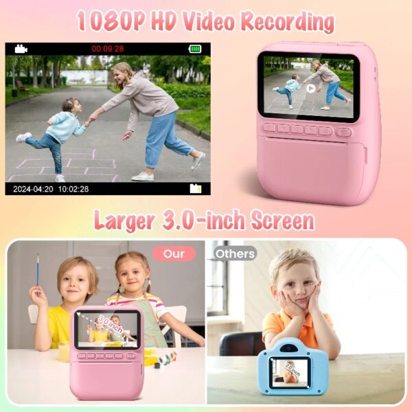 Instant Print Camera for Kids, 3.0