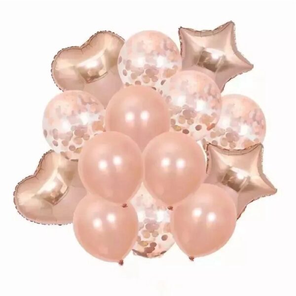 Birthday Balloons 14 Pcs Set Chrome Balons Birthday Theme Party Decor Balloons