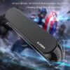 2.1ch Small Sound Bar for TV, 60W Bluetooth Soundbar with Subwoofer, 5 EQ Modes, HDMI ARC/Optical/AUX/USB, Home Theater Surround Sound System, Wall Mountable, Remote Control, 16.5 inch