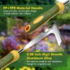Garden Tool Set, 9 Piece Stainless Steel Rust-Proof Heavy Duty Gardening Tools with Non-Slip Rubber Handle, Durable Garden Tool Bag, Ideal Gardening Gifts for Women and Men