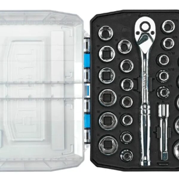 27-Piece 3/8-inch Mechanics Tool Set, Chrome Finish