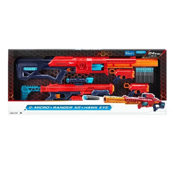 Excel Combo Pack Ranger X8, Hawkeye, and 2 Micros by ZURU, For Ages 8+