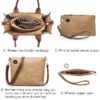a268f5060f5346e3950bb32d017c4b65 Women's 3Pcs Purse Handbag Shoulder Bag Tote Satchel Hobo Bag Briefcase Work Bag for Ladies