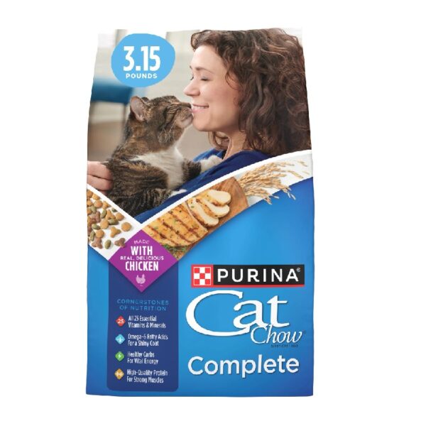 Purina Cat Chow Complete, Dry Cat Food, Chicken, 20 lb Bag