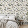 Floral Peel and Stick Wallpaper 17.7-in x 236-in Multi-color Removable Wallpaper Self Adhesive Wallpaper for Cabinets Home Decoration Wall Covering Old Furniture Renovation