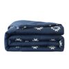 7 Piece Reversible Bed in a Bag Comforter Set with Sheets, Black, Queen