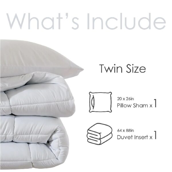 Queen Size 3-Piece All-Season Down Alternative Comforter Set Deep Black | Comforter + Pillow Cases Bedding Set | Hotel Grade Bed in a Bag by