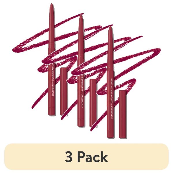 (3 pack) ColorStay Longwear Lip Liner Pencil, 680 Blush, 0.01 oz