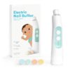 Electric Nail File and Buffer Set, Fingernail Clippers Alternative for Newborn to Toddler