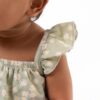 By Gerber Baby Girl Bubble Romper with Flutter Sleeves, Sizes 0/3 Months - 24 Months