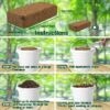 10lb of  100% Organic Coco Coir Bricks with Low EC and pH Balance High Expansion Coco Fiber for Herbs, Flowers,Plants Gardening Renewable Coconut Soil