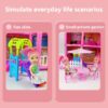 Dollhouse 16 Room Play House with Furniture and Light Toys for Ages 3+
