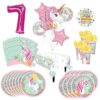 Mayflower Products Magical Unicorn Party Supplies 8 Guests 1st Birthday Balloon Bouquet Decorations
