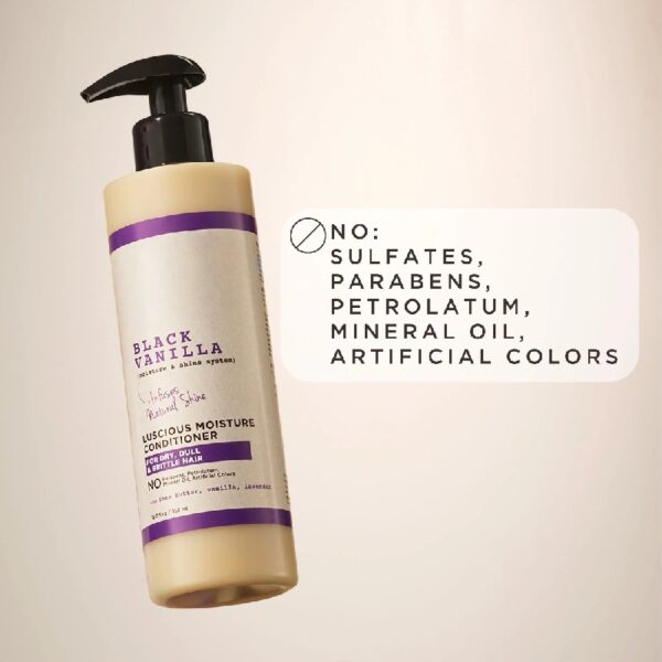(2 pack) Black Vanilla Moisturizing Conditioner for Dry Hair with Shea Butter, 12 fl oz