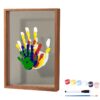 Lolynie Family Handprint Kit,Diy Craft Keepsake,Hand Print Photo Frame,Family Gifts For New Mom,New Baby,New Parents,Grandparents,Mother'S Day,Father'S Day,Adoption Day,Anniversary,1 Set