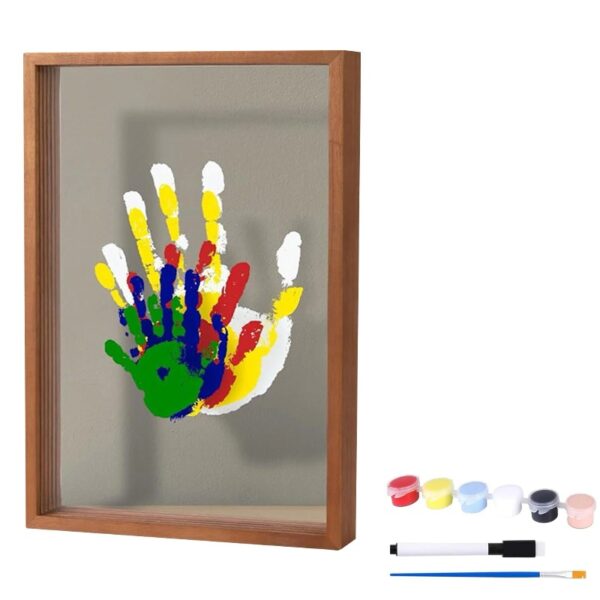 Lolynie Family Handprint Kit,Diy Craft Keepsake,Hand Print Photo Frame,Family Gifts For New Mom,New Baby,New Parents,Grandparents,Mother'S Day,Father'S Day,Adoption Day,Anniversary,1 Set