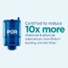 PLUS Faucet Mount Water Filtration System, Horizontal, Black/Chrome, PFM200B