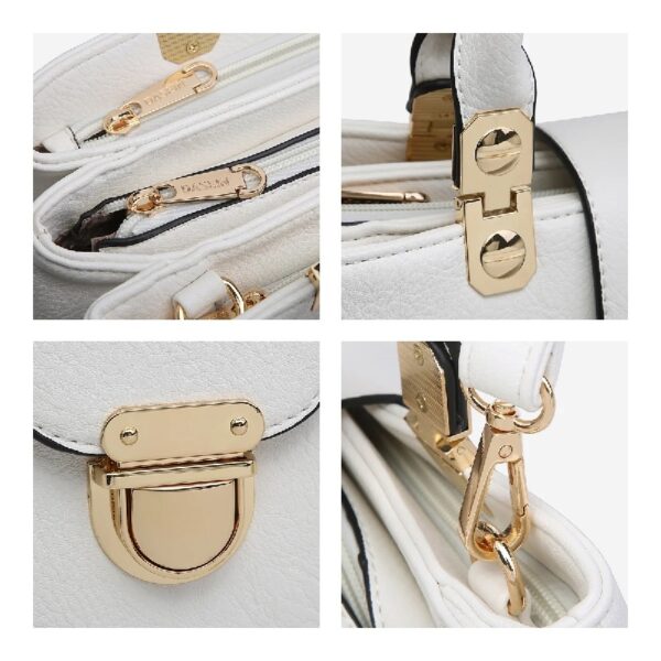 Women Satchel Handbags Top Handle Purse Medium Tote Bag Vegan Leather Shoulder Bag