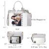 a5016be86e394c0da115b32d017886a4 Women's 3Pcs Purse Handbag Shoulder Bag Tote Satchel Hobo Bag Briefcase Work Bag for Ladies
