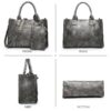 a54c6c32f6a14b189a82b32d0178817c Women's 3Pcs Purse Handbag Shoulder Bag Tote Satchel Hobo Bag Briefcase Work Bag for Ladies