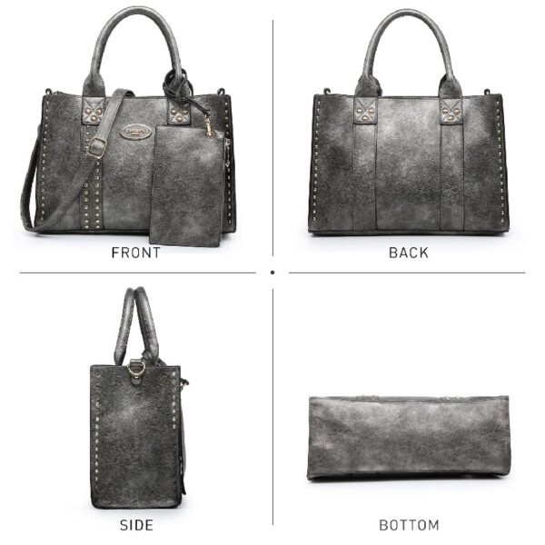 a54c6c32f6a14b189a82b32d0178817c Women's 3Pcs Purse Handbag Shoulder Bag Tote Satchel Hobo Bag Briefcase Work Bag for Ladies