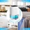 Dehumidifier Portable and Ultra Quiet with Automatic Defrosting for Home 1000ML(2200 Cubic Feet)