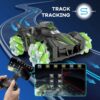 RC Stunt Car with Camera HD 1080P FPV  2.4Ghz Remote Control Car,Electric Carrier Vehicle Monster Spray Trucks for Kids Adults,Green