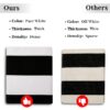 Outdoor Rugs 3 x 5ft Washable Black and White Cotton Entrance Mat Patio Front Porch Decor Area Rug