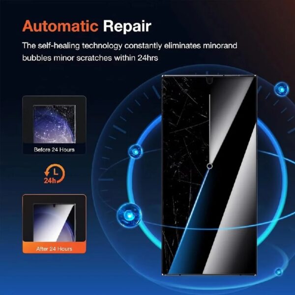[3 Pack] Privacy Screen Protector for Samsung Galaxy S24 FE 5G,Supports Fingerprint Unlock, Anti-Spy Flexible TPU Screen Protector for Samsung S24 FE 6.7-Inch