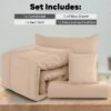 Lux Decor Collection 5 Piece Queen Down Alternative Comforter Set, Washable Duvet Bedding Set - Quatrefoil Navy