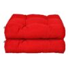 2 PCS 21'' x 21'' Patio Chair Seat Cushion Pads Indoor/Outdoor Turquoise