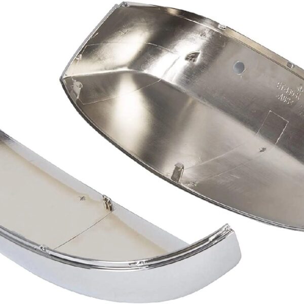 Pair Chrome Side View Upper Mirror Top Half Caps Fit for 2007-2014 Chevy Silverado GMC Sierra Avalanche Tahoe Suburban Left & Right