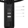 Oscillating Fan, Adjustable-Height Pedestal Fan with Wide Area Oscillation, 16”