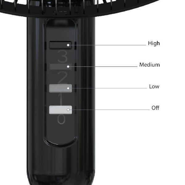Oscillating Fan, Adjustable-Height Pedestal Fan with Wide Area Oscillation, 16”