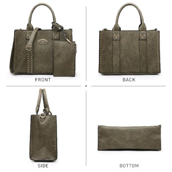 a6c99dcbf223455690efb32d017838d3 Women's 3Pcs Purse Handbag Shoulder Bag Tote Satchel Hobo Bag Briefcase Work Bag for Ladies