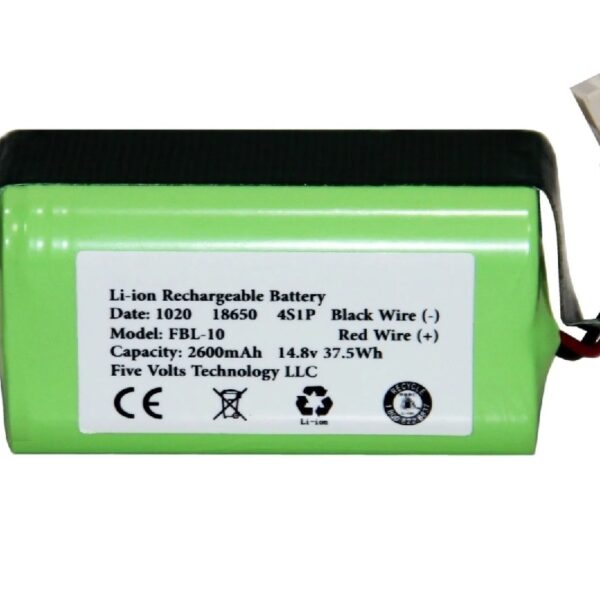 Replacement Battery for Ionvac SmartClean 2000 Robovac, Goovi D380, F007C, Amarey A800, A900 Vacuum Cleaners 14.4v 2600mAh