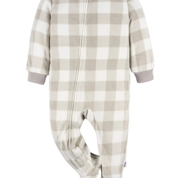 Baby and Toddler Neutral Microfleece Blanket Sleeper Pajamas, 3-Pack, Sizes 0/3M-5T