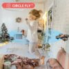 V8c Drone with 720P HD Camera for Adults and Children FPV Real-Time Video, 2 Modular Batteries and Storage Bag, Orange
