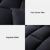 3 Pieces Bed in a Bag Comforter Set Duvet Insert,Reversible,Red/Black,Full Size Comforter Set-200GSM