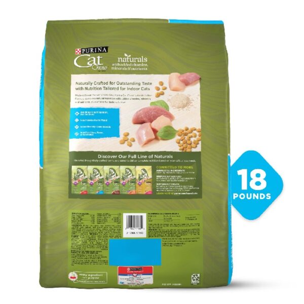 Purina Cat Chow Naturals, Indoor Dry Cat Food, Chicken & Turkey, 18 lb Bag