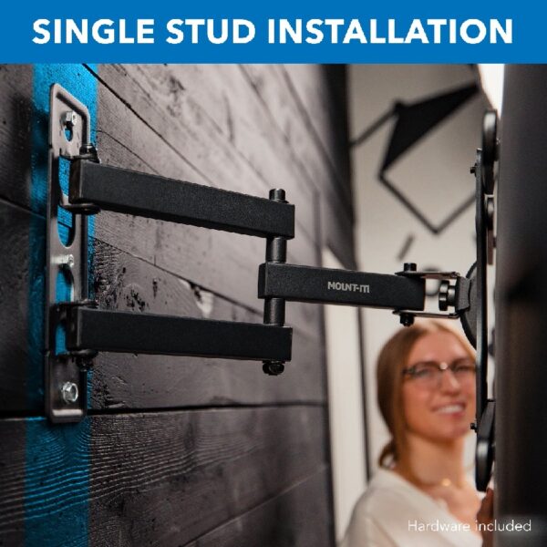 Full Motion TV Wall Mount with Swivel Arm for 28